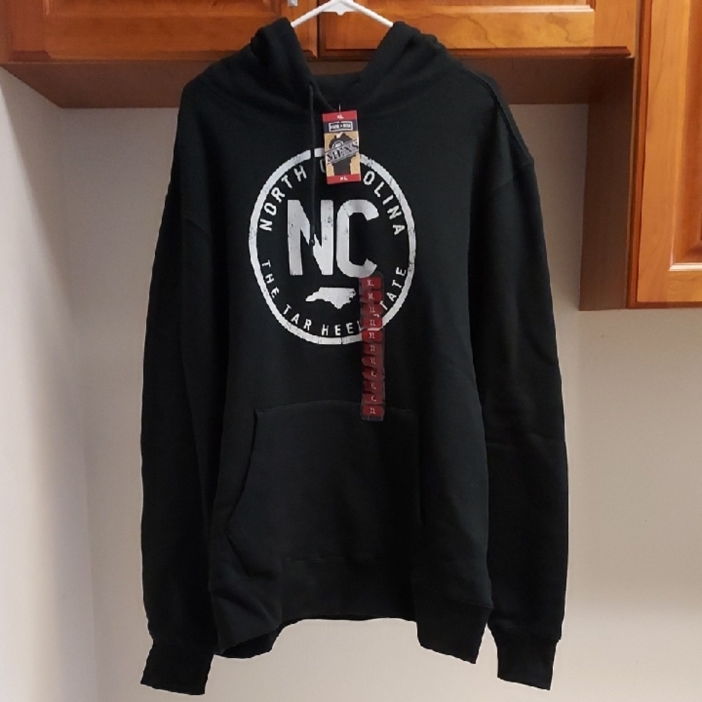 NWT State Of Mine North Carolina  The Tar Heel State Fleece Lined Hoodie Mens XL - Picture 3 of 13